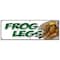 Signmission FROG LEGS BANNER SIGN sauteed grilled french battered deep fried food B-72 Frog Legs - alternate 1
